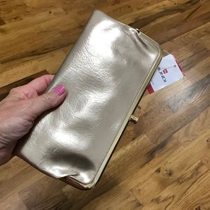 💕5/$15 Mundi Wallet or Clutch in Gold , NEW with tags